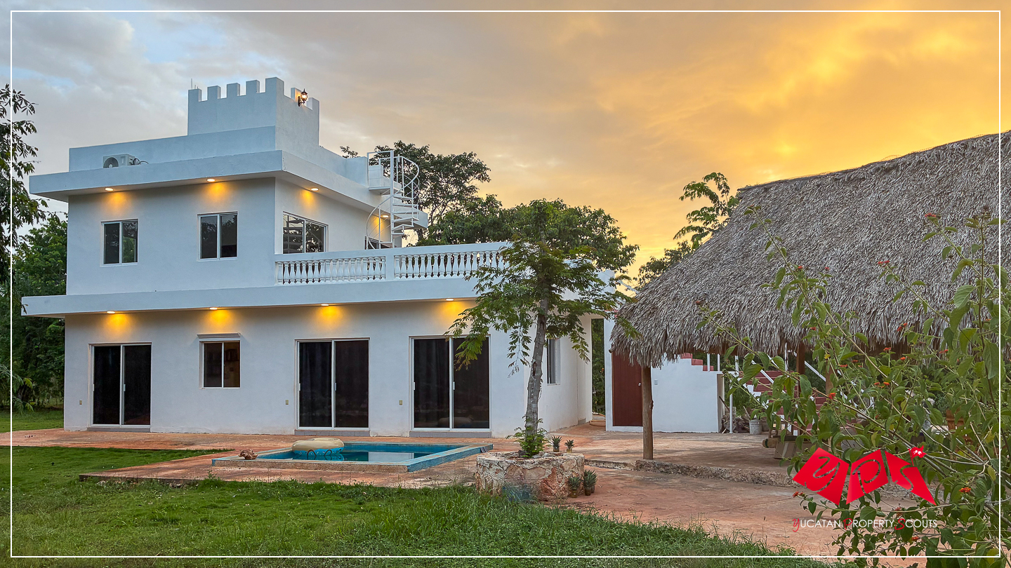 6.7 HA SELF-SUFFICIENT COUNTRY ESTATE WITH PRIVATE JUNGLE NEAR MÉRIDA (YPS-02-0223)